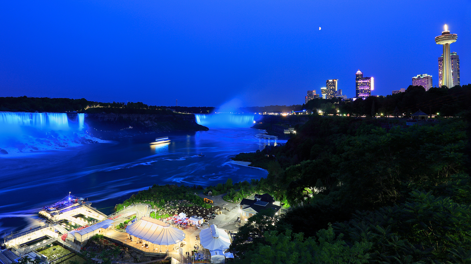 Niagara Falls Skylon Tower Revolving Dining Room Restaurant Image